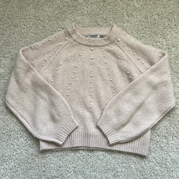 Girls pink Pearl Sweater size 11-12 - Picture 1 of 7